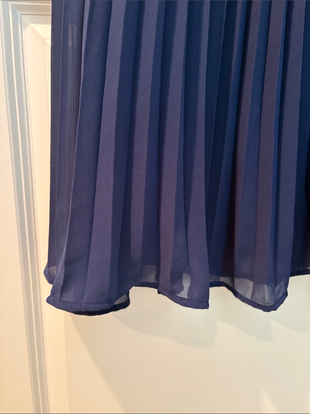 Lulus | Wondrous Muse Dark Blue Pleated One-Shoulder Midi Dress - Picture 7 of 10